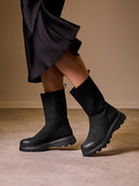 Calf-Length Chunky Boot