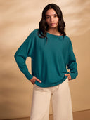 Merino Blend Fine Knit Dolman Sweater
