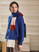 Lambswool Brushed Stripe Scarf