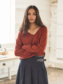 Supersoft Slouch V Neck Sweater