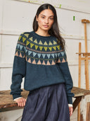 Lambswool Slouchy Marl Turtle Neck Sweater