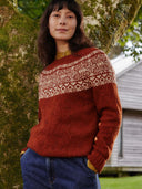 Donegal Fair Isle Yoke Sweater