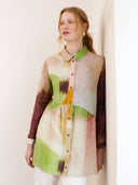 Linen Gathered Waist Tunic