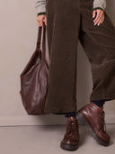 Leather Slouchy Shoulder Bag