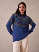 Float Stitch Yoke Donegal Sweater