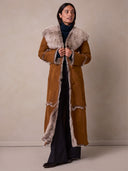 Hooded Shearling Coat