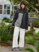 Waxed Cotton Pleated Back Jacket
