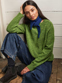 Donegal Saddle Shoulder Crew Sweater