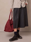 Suede Slouchy Shoulder Bag
