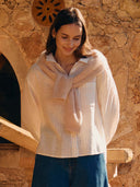 Cotton Blend Boxy Shirt