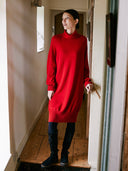 Supersoft Turtle Neck Knee-Length Dress