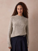 British Cable Detail Gansey Sweater