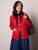 Cotton Blend Crew Neck Sweater