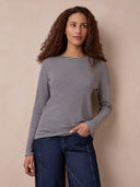 Organic Cotton Striped Long Sleeve Top