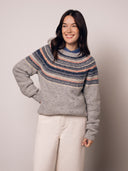 Stitchy Stripe Yoke Sweater