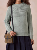 Suede Stud Strap Crossbody Bag