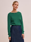 Merino Fine Knit Boat Neck Sweater