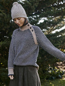 Birdseye Button Neck Sweater