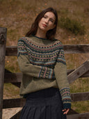 Donegal Fair Isle Yoke Sweater