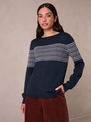Merino Fine Knit Boat Neck Sweater