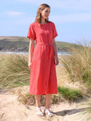 Linen Button-Through Dress