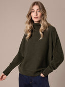 Lmbswool Turtle Neck Drop Sleeve Sweater