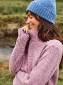 Donegal Saddle Shoulder Turtle Neck
