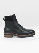 Men's Knitted Cuff Lace-Up Boot