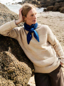 Multi Stitch Funnel Neck Sweater