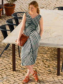 Slub Jersey Sleeveless Midi Dress