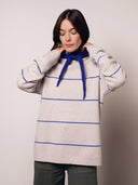 Merino Blend Split Hem Slouchy Turtle Neck Sweater
