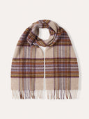 Woven Check Merino Scarf