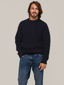 Men's Waffle Stitch Crew Sweater