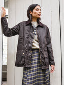 Raglan Sleeve Waxed Cotton Jacket