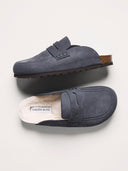 Shearling-Lined Penny Loafer Clog