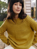Textured Yoke Sweater