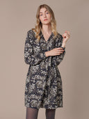 Pleat Detail Knee-Length Dress