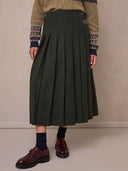 Pleated Wool Skirt