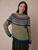 Donegal Fair Isle Yoke Sweater