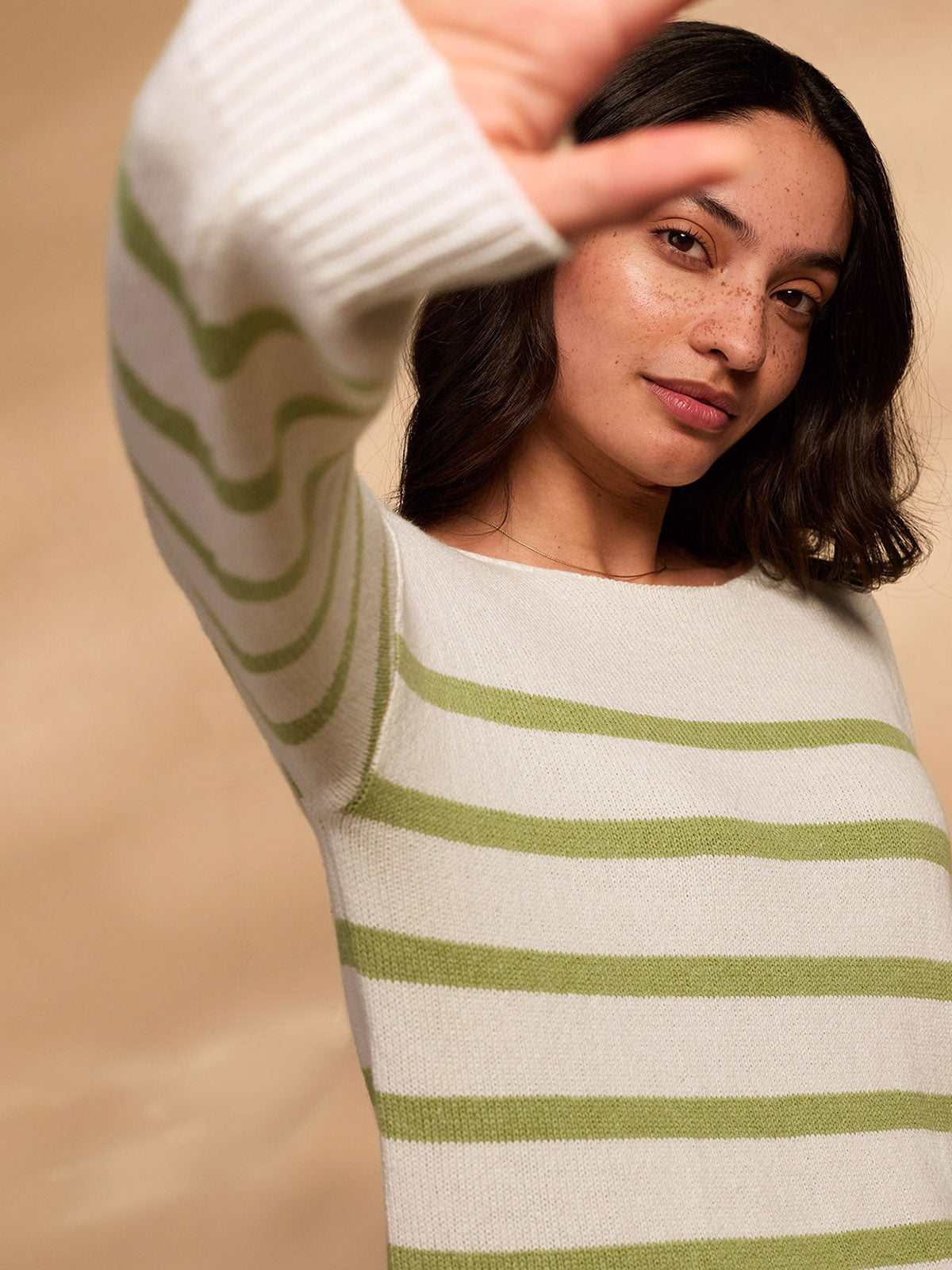 Organic Cotton Blend Gauzy Boat Neck Sweater – Celtic & Co. US