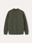Men's Ribbed Half Button Sweater