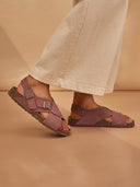 Crossover Buckle Sandals