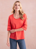Sleeve Detail Jersey Sweater