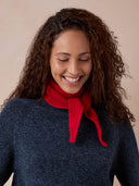 Garter Stitch Turtle Neck Tie
