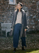 3/4 Shearling Trim Coat