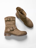 Slouch Biker Ankle Boots