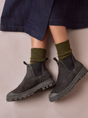 Toe Cap Ankle Chelsea Boots