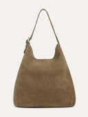 Suede Slouchy Shoulder Bag