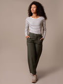 Wide Leg Pleated Front Pant