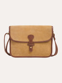 Suede Stud Strap Crossbody Bag
